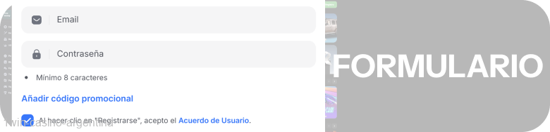 Ingrese sus datos personales 1win
