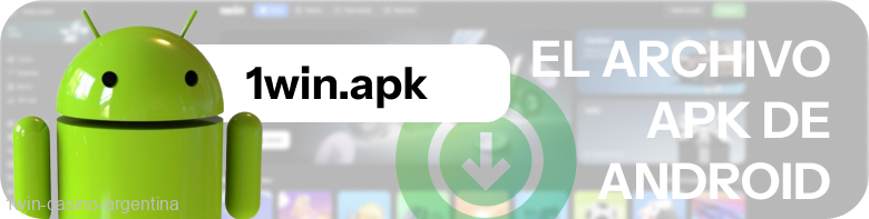 El archivo APK de 1win para Android